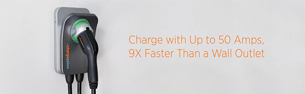 Charge 9 times faster with ChargePoint Home Flex